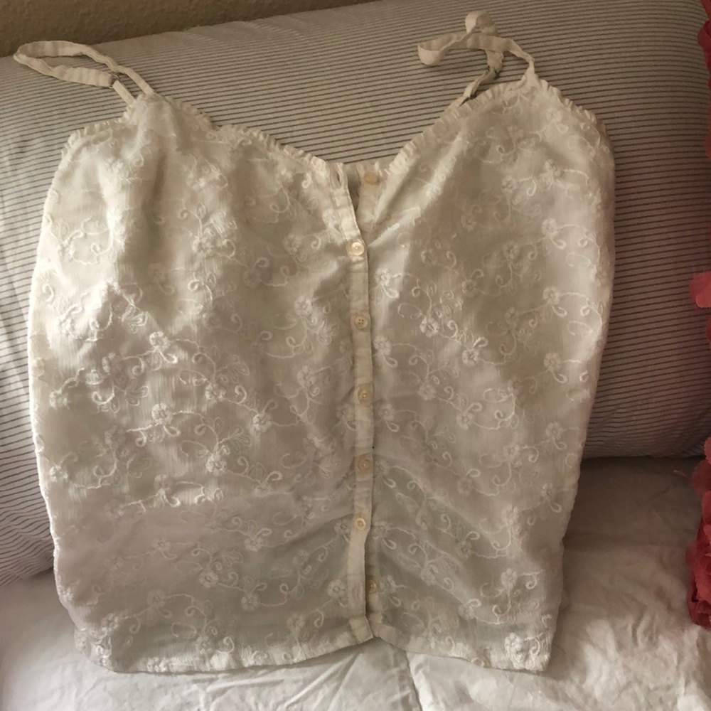 White tank top hollister top